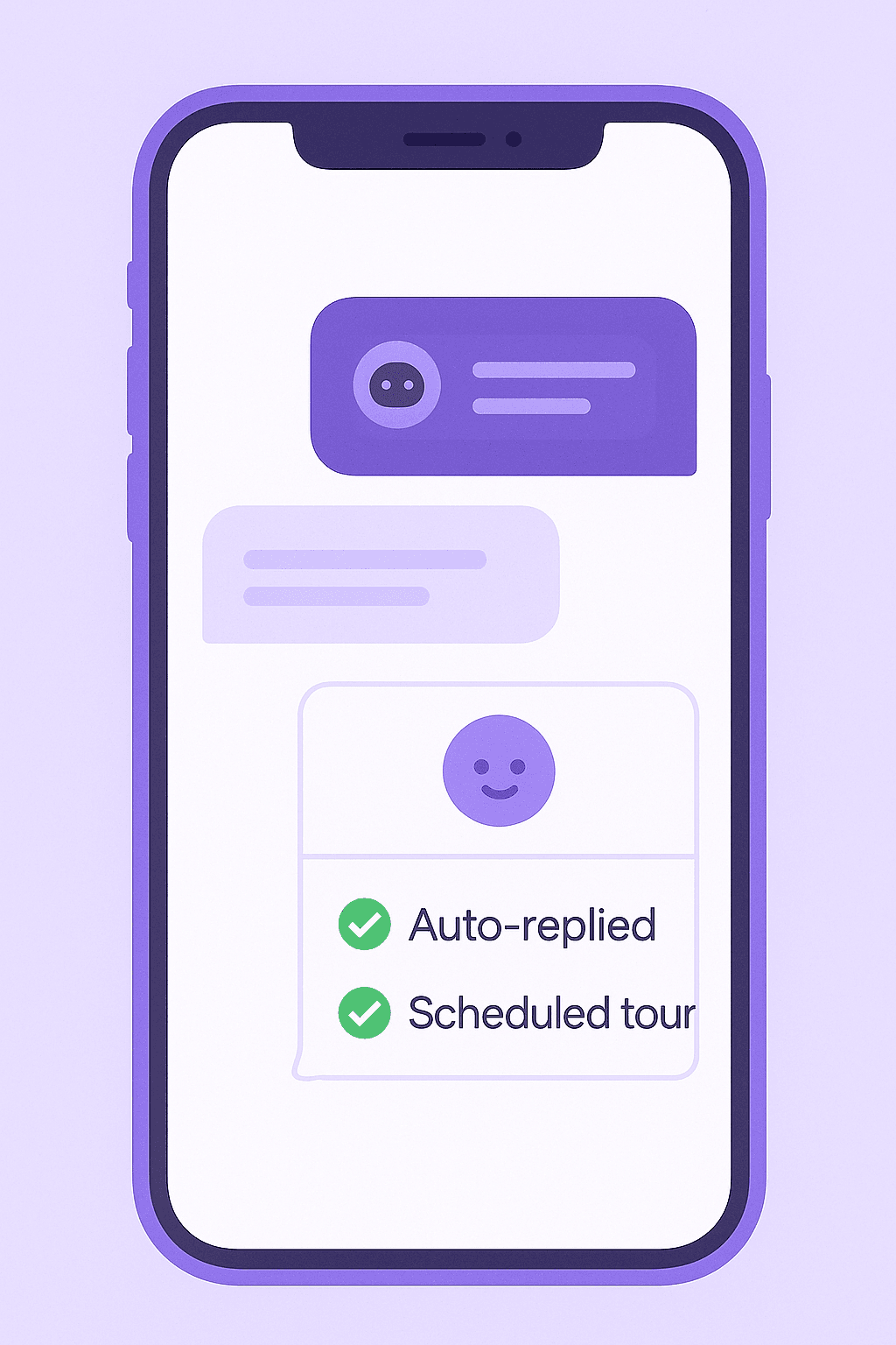 Text-based AI onboarding illustration
